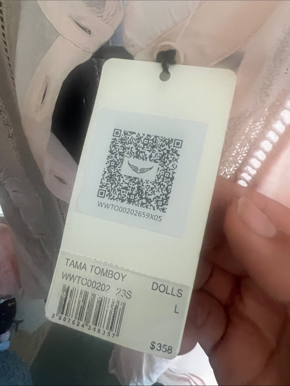 Zadig & Voltaire Blush Pink Ruffle Bib Sleeveless Top - Picture 5 of 5